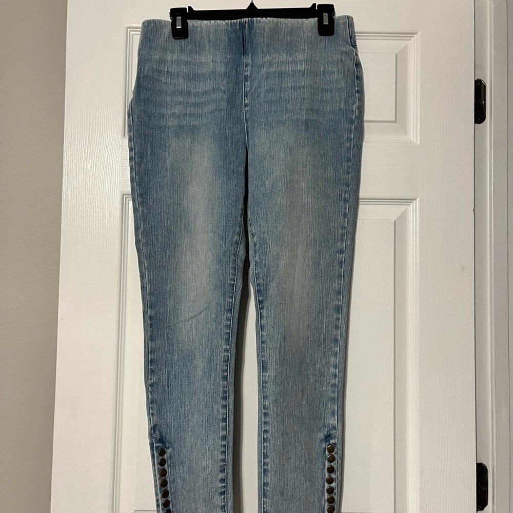 Soft Surroundings Ultimate Snap Up Leg Jean Size Medium Petite